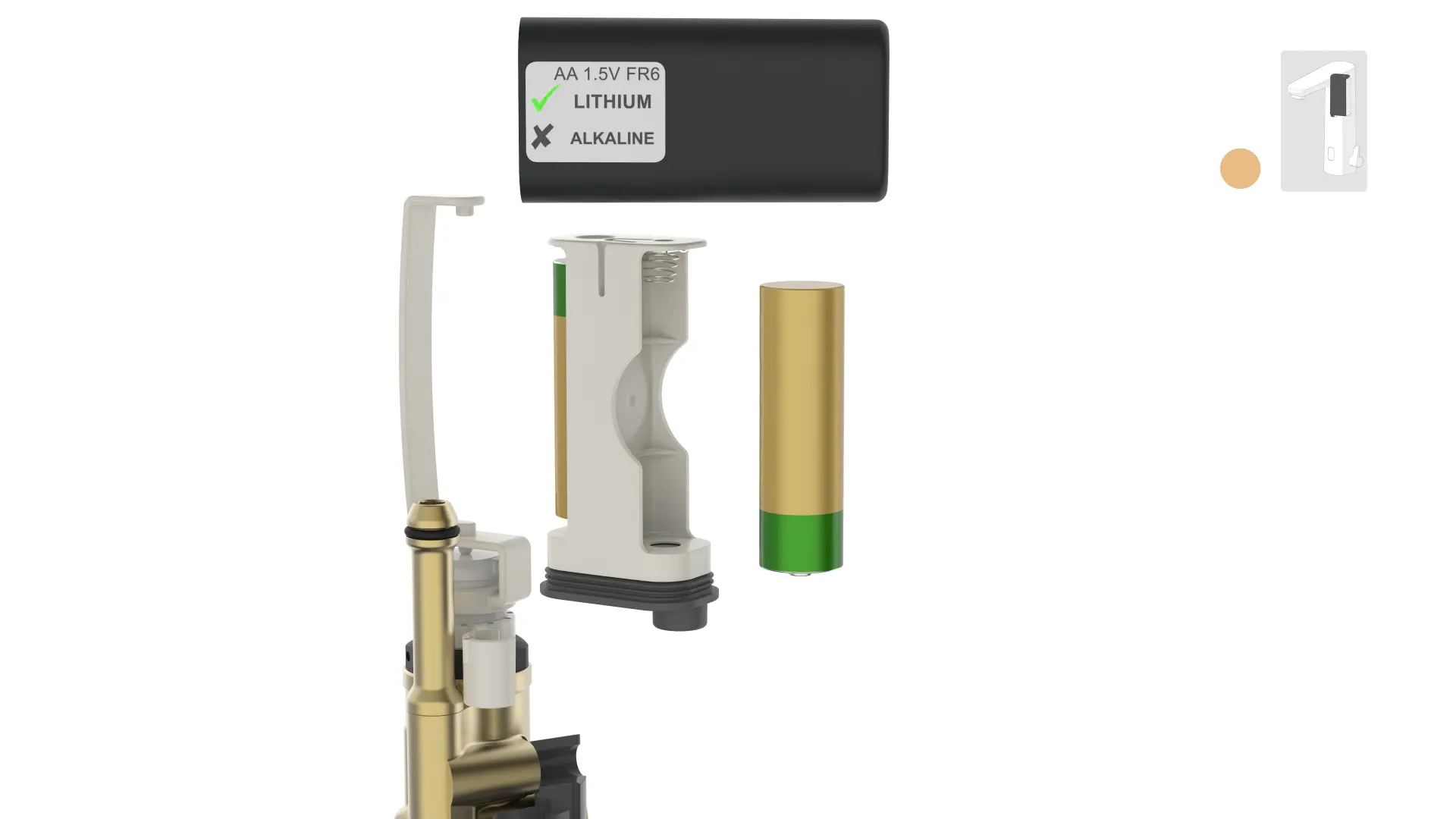 Next generation Oras Electra - Changing battery Brass